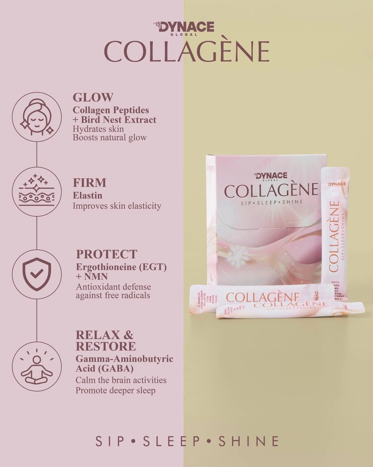 DYNACE Collagène – Sip . Sleep . Shine